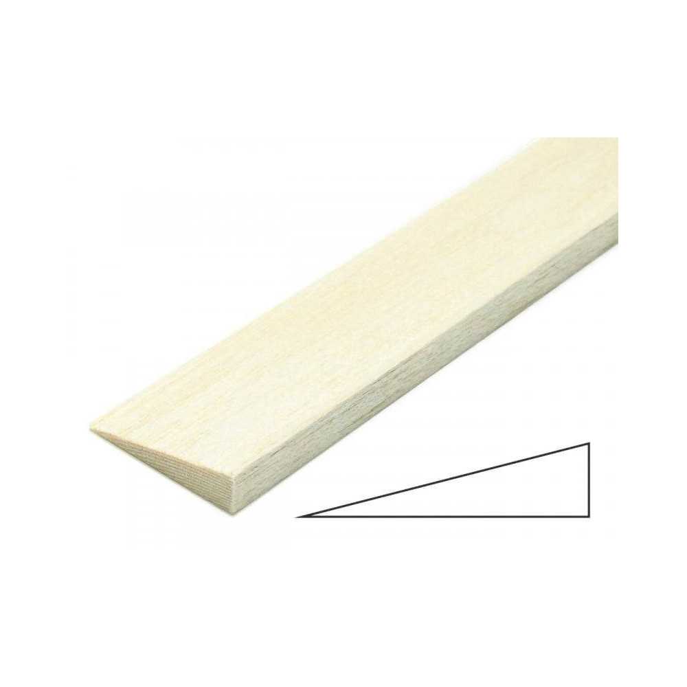 Pichler Listello Terminale Triangolare Asimmetrico in balsa 8x30x1000mm 2 pezzi (art. 16014)