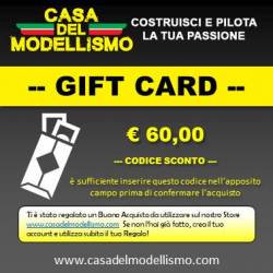 GIFT CARD Casa del Modellismo Euro 60,00