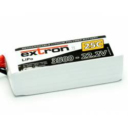Extron Batteria Li-po X2 2S 22,2V 3500mAh 25C connettore XT90 (art. X6422)