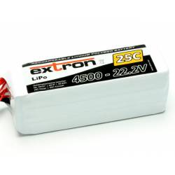 Extron Batteria Li-po X2 2S 22,2V 4500mAh 25C connettore XT90 (art. X6427)