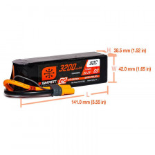 Spektrum Batteria Li-Po Smart G2 6S 22,2V 3200mAh 50C connettore IC5 (art. SPMX326S50)