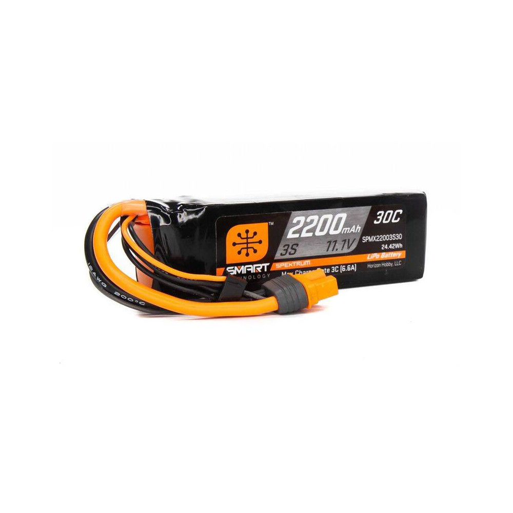 Spektrum Batteria Li-Po 3S 11,1V 2200mAh 30C Smart connettore IC3 (art. SPMX22003S30)