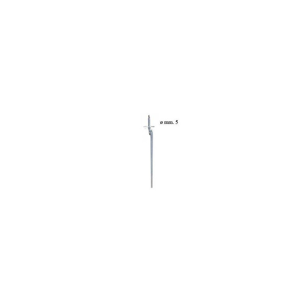 Euroretracts Gamba Anteriore Orientabile in Acciaio Carrelli Grossi diametro 5mm (art. RCA/15589/000)