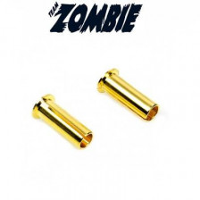 Team Zombie Adattatore maschio perno da 5mm e foro 4mm Dorato 2 pezzi (art. B-TZ-100019)