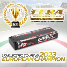 EZpower Batteria Li-po 2S 7,6V 6100mAh ULCG 140/70C HV GRAPHENE - 5mm (art. EZP6100/2)