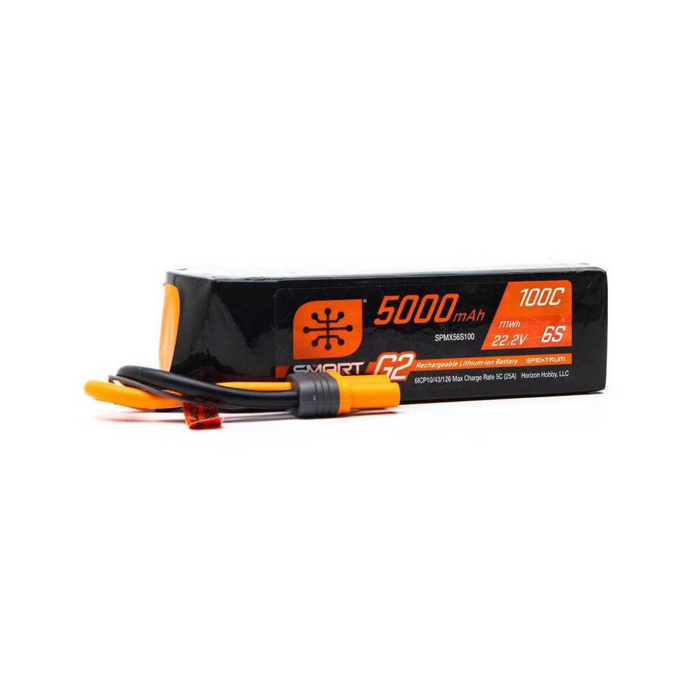 Spektrum Batteria Li-Po Smart G2 6S 22,2V 5000mAh 100C connettore IC5 (art. SPMX56S100)