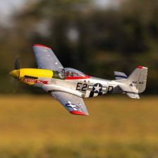 E-flite Aeromodello elettrico UMX P-51D Mustang “Detroit Miss” BNF Basic con AS3X e SAFE Select (art. EFLU7350)