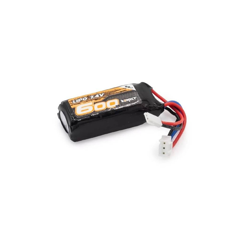 Hobbytech Batteria KONECT Li-Po 2S 7,4V 600mAh ricambio per CRX18 (art. KN-LP2S600)