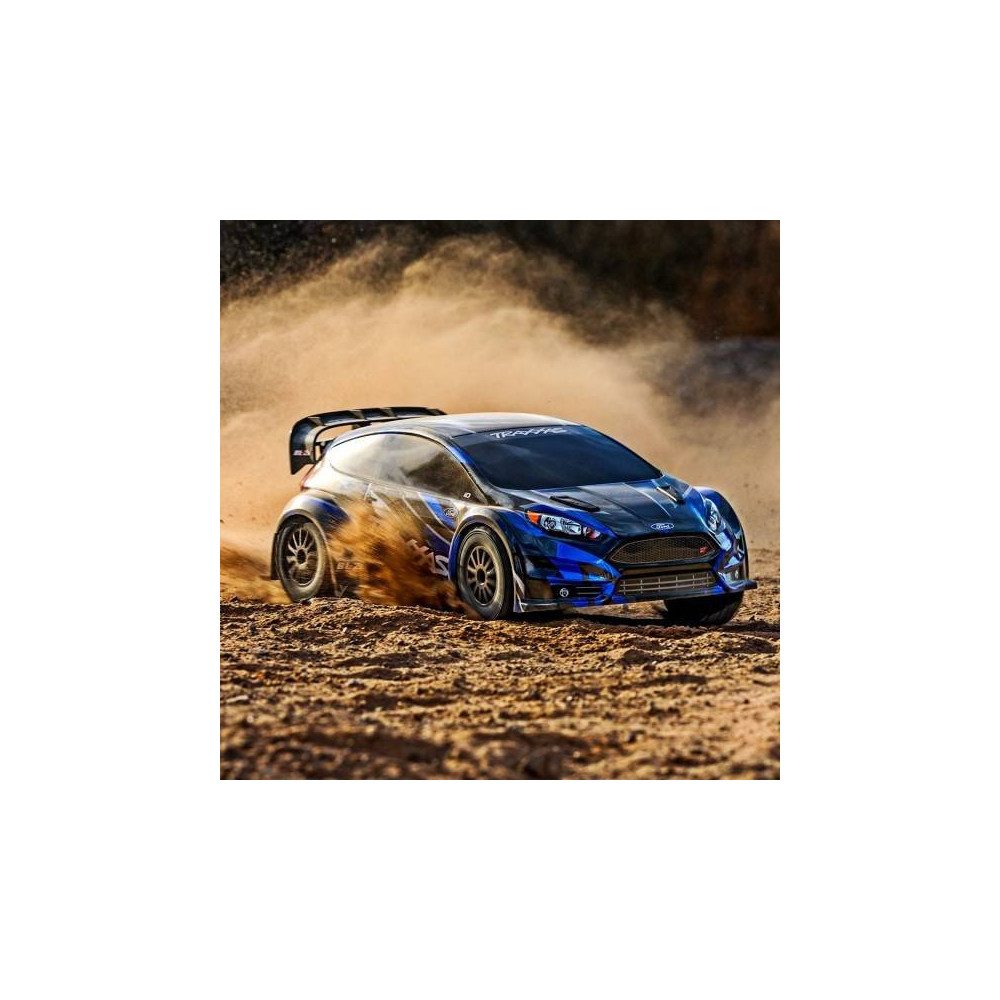 Traxxas Automodello Ford Fiesta ST Rally 4WD scala 1/10 Brushless BL-2S TQ 2,4GHz versione RTR Blu (art. TXX74154-4-BLUE)