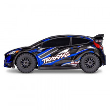 Traxxas Automodello Ford Fiesta ST Rally 4WD scala 1/10 Brushless BL-2S TQ 2,4GHz versione RTR Blu (art. TXX74154-4-BLUE)
