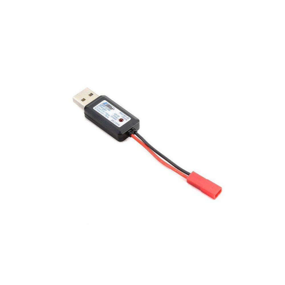 E-flite Carica batterie Lipo 1S USB 700mAh connettore BEC / JST (art. EFLC1014)