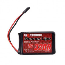 Pink Performance Batteria Li-Po 1S 3,7V 3200mAh adatta per Trasmettitori Sanwa MT44 - MT5 (art. PP6-1S3200-MT)