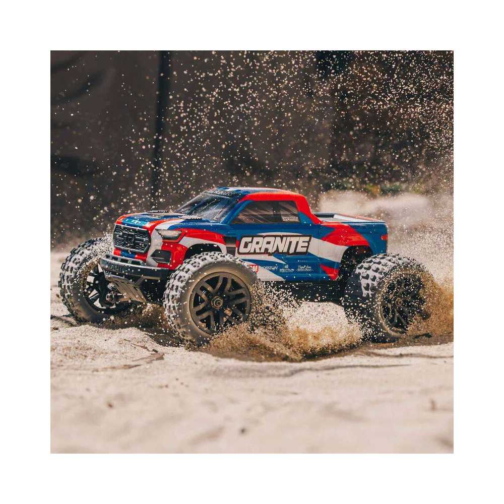 Arrma Monster Truck Granite Grom 4X4 Brushed Scala 1/18 RTR con batteria e caricabatterie blu (art. ARA2102T1)