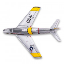 E-flite Aeromodello UMX F-86 Sabre 30mm EDF BNF Basic con AS3X e SAFE Select (art. EFLU7050)