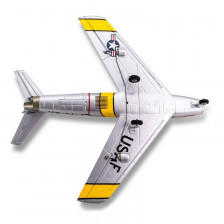 E-flite Aeromodello UMX F-86 Sabre 30mm EDF BNF Basic con AS3X e SAFE Select (art. EFLU7050)