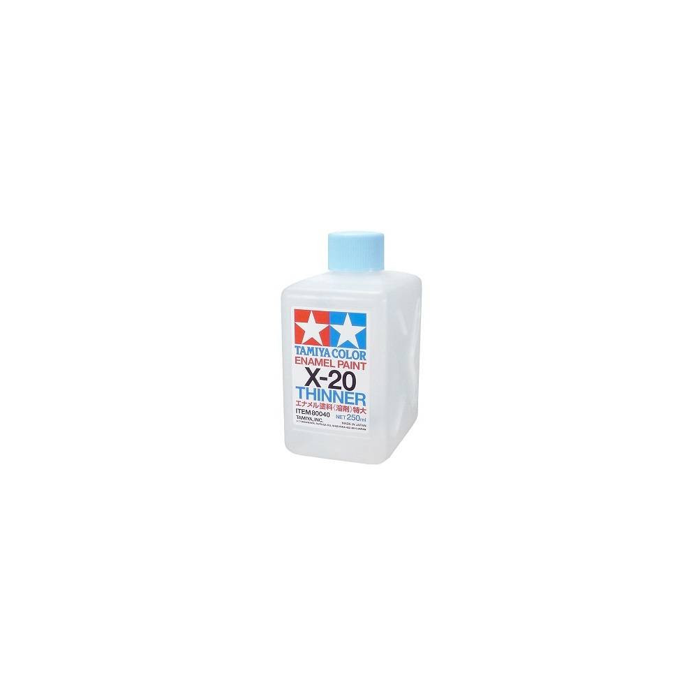 Tamiya Diluente X-20 per Smalti e Panel Accent Line Confezione da 250ml (art. TA80040)