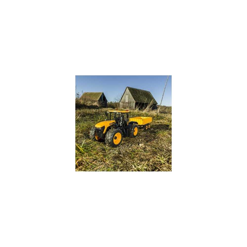 PATEMZON Trattore Telecomandato Per Bambini – Con Aratro, Rimorchio, Luci, Animali E Fieno, Set Gioco Agricoltura Per Età 3+, Verde
