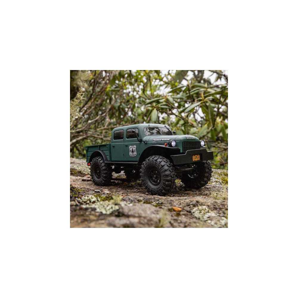 Axial SCX24 Dodge Power Wagon Rock Crawler 1/24 4WD RTR Brushed Green (art. AXI00007T2)