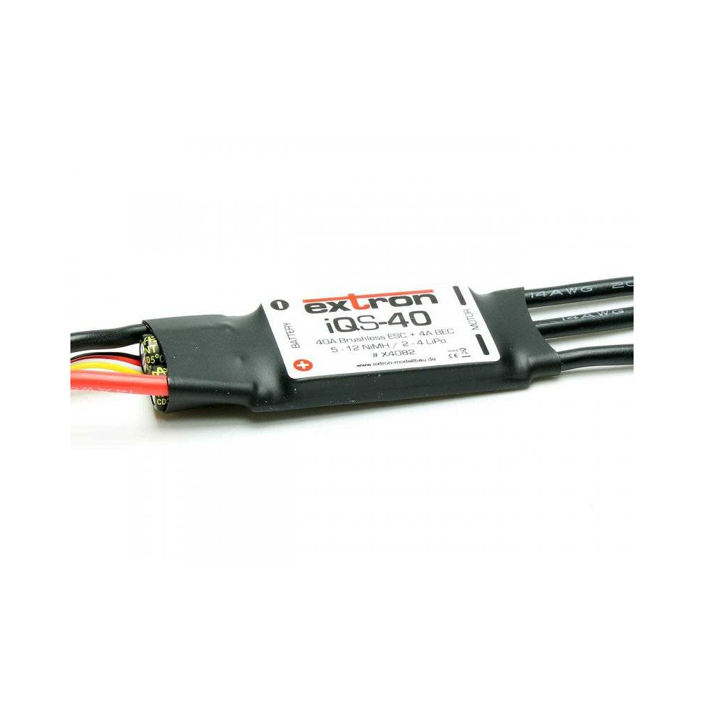 Extron Regolatore elettronico per motori Brushless ESC iQS-40 40A 2-4 Lipo BEC (art. X4082)