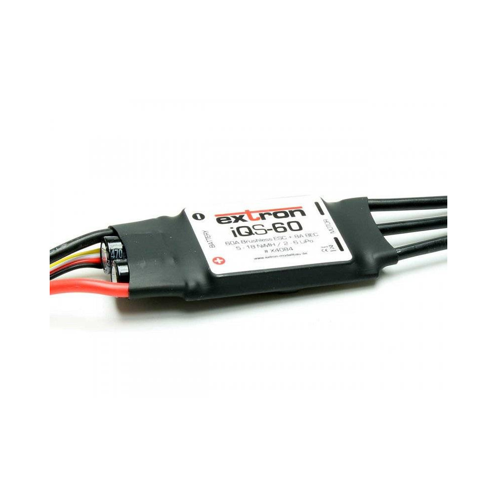 Extron Regolatore elettronico per motori Brushless ESC iQS-60 60A 2-6 Lipo BEC (art. X4084)