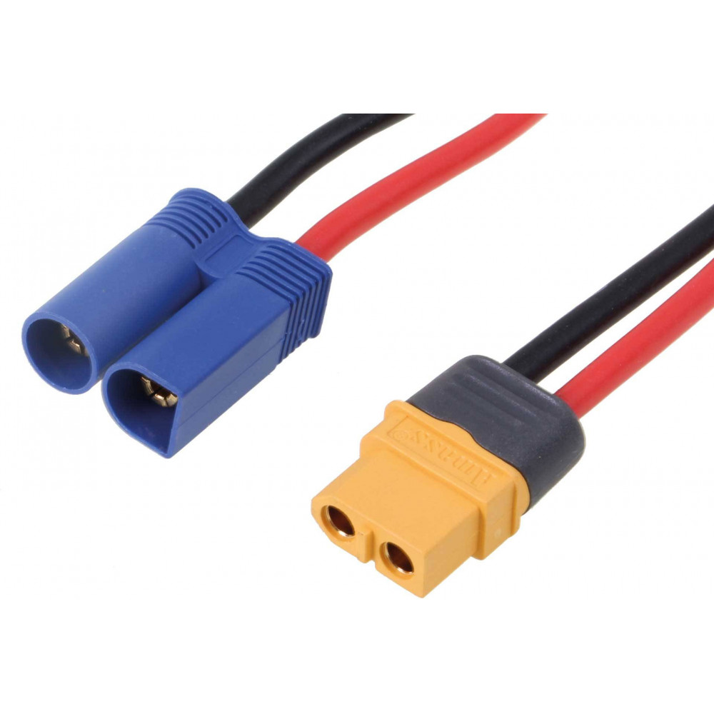 Robbe Cavo adattatore XT60 Femmina a EC5 Maschio lunghezza 500mm cavo 14AWG (art. 46188)
