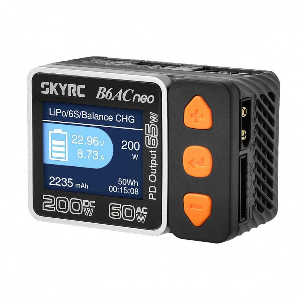 SkyRC Caricabatterie Smart B6AC Neo per LiPo da 1 a 6S Carica 10A Potenza 200W (art. SK100200-01) SkyRC Caricabatterie Smart B6AC Neo per LiPo da 1 a 6S Carica 10A Potenza 200W (art. SK100200-01)