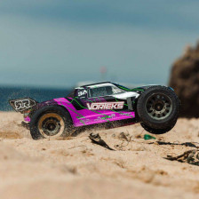 Arrma Automodello Vorteks Mega 550 1/10 2WD Stadium Truck RTR con batteria e caricabatterie Colore Viola (art. ARA3205ST2)