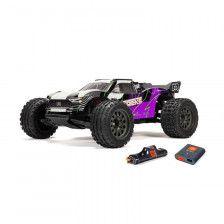 Arrma Automodello Vorteks Mega 550 1/10 2WD Stadium Truck RTR con batteria e caricabatterie Colore Viola (art. ARA3205ST2)