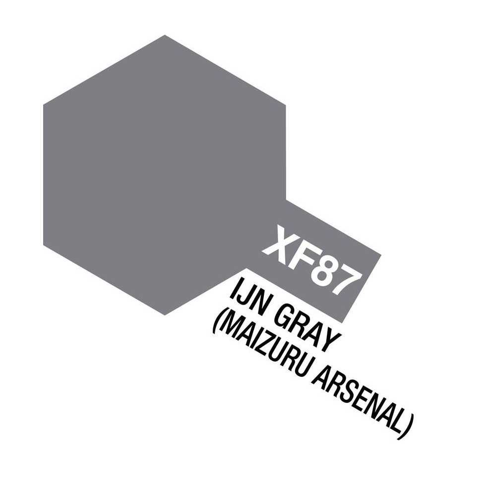 Tamiya Colore Acrilico Opaco Grigio Ijn Gray Maizuru Arsenal XF87 (art. 81787)