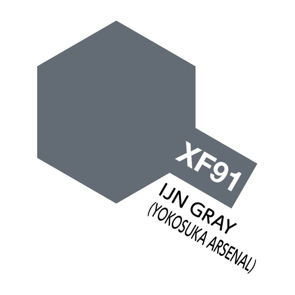 Tamiya Colore Acrilico Opaco Grigio Ijn Gray Yokosuka Arsenal XF91 (art. 81791)