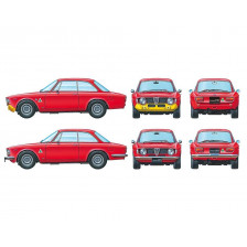 Tamiya ALFA ROMEO GIULIA SPRINT GTA Scala 1/24 Kit di montaggio in plastica (art. TA24188)