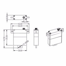 Pichler Servocomando Alare sottile Digitale MASTER DS3010 con Ingranaggi in Metallo (art. C9267)