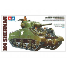 Tamiya Carro Armato U.S. Medium Tank M4 Sherman Scala 1/35 kit di montaggio (art. TA35190)