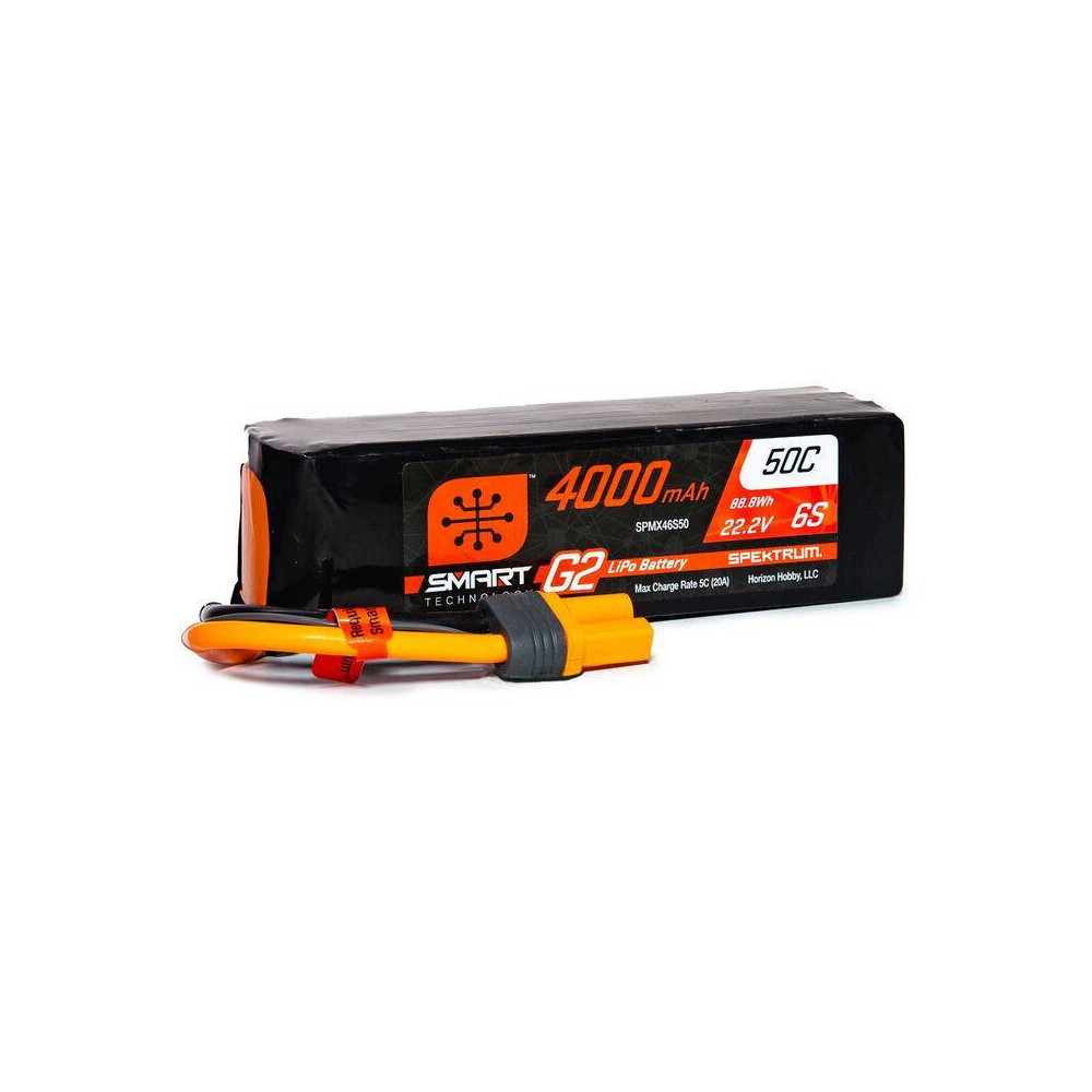 Spektrum Batteria Li-Po Smart G2 6S 22,2V 4000mAh 50C connettore IC5 (art. SPMX46S50)