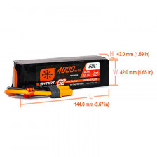 Spektrum Batteria Li-Po Smart G2 6S 22,2V 4000mAh 50C connettore IC5 (art. SPMX46S50)