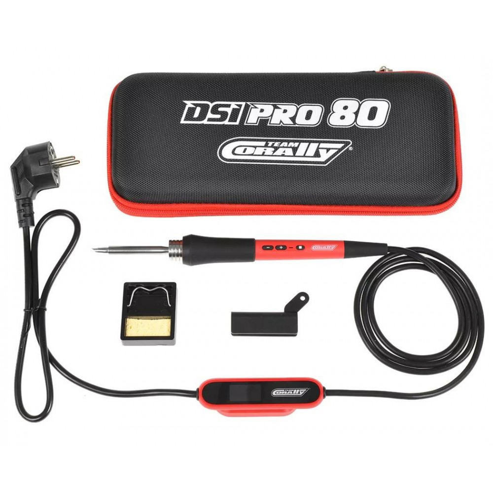 Team Corally Saldatore Digitale DSI PRO 80 Potenza 80W - 500°C Input 230V-50Hz Euro Plug (art. COR48530-EU)