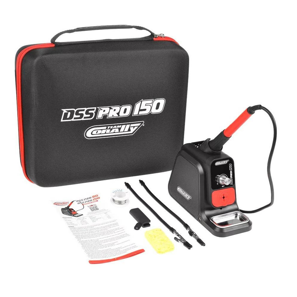 Team Corally Stazione di Saldatura Digitale DSS PRO 150 Potenza 150W - 500°C Input 230V-50Hz Euro Plug (art. COR48525-EU)