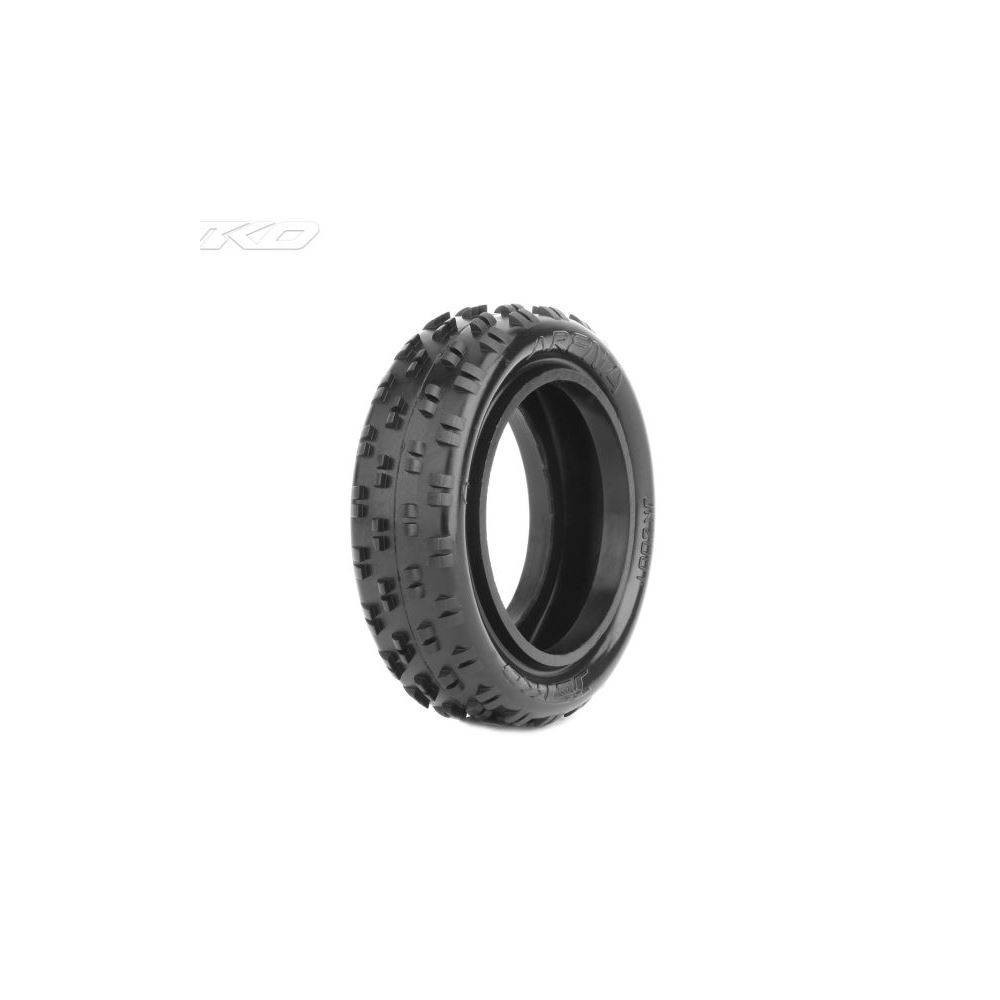 Jetko Coppia Gomme Arena 1/10 Buggy Anteriore 2WD Medium EOS (art. JK2001CM)