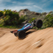 Arrma Automodello Typhon Grom Mega 380 Buggy 4X4 Brushed RTR con Batteria e Caricabatteria, Blu/Argento (art. ARA2106T1)