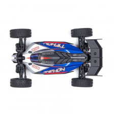 Arrma Automodello Typhon Grom Mega 380 Buggy 4X4 Brushed RTR con Batteria e Caricabatteria, Blu/Argento (art. ARA2106T1)