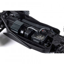 Arrma Automodello Typhon Grom Mega 380 Buggy 4X4 Brushed RTR con Batteria e Caricabatteria, Blu/Argento (art. ARA2106T1)