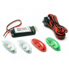 Extron Set Completo di Illuminazione a LED Navi Lights per Aeromodelli ed Elicotteri R/C (art. X4943)