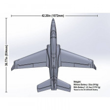 E-flite Jet elettrico Viper 64mm EDF versione BNF Basic con AS3X+ e SAFE Select (art. EFL07750)