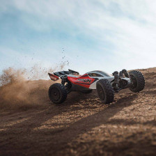 Arrma Automodello Typhon Grom Mega 380 Buggy 4X4 Brushed RTR con Batteria e Caricabatteria, Rosso/Bianco (art. ARA2106T2)