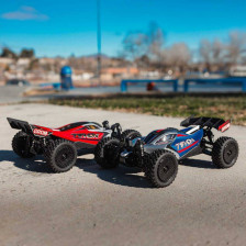 Arrma Automodello Typhon Grom Mega 380 Buggy 4X4 Brushed RTR con Batteria e Caricabatteria, Rosso/Bianco (art. ARA2106T2)