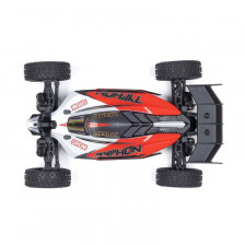 Arrma Automodello Typhon Grom Mega 380 Buggy 4X4 Brushed RTR con Batteria e Caricabatteria, Rosso/Bianco (art. ARA2106T2)
