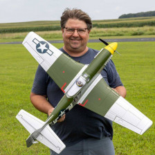 E-flite Aeromodello P-51D Mustang 1000mm BNF Basic con AS3X+ e SAFE Select (art. EFL02650)
