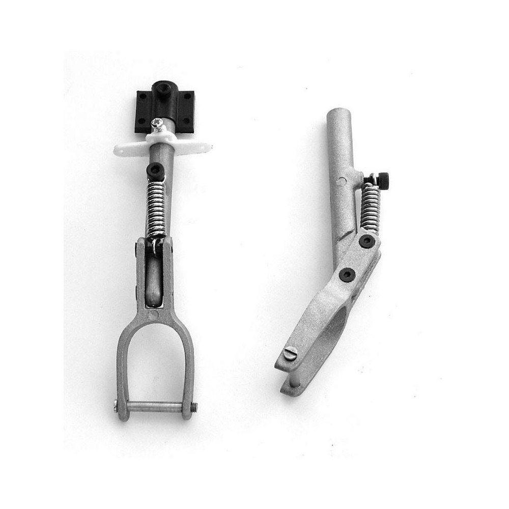 Euroretracts Carrello Anteriore Orientabile Molleggiato con Supporto 120-100mm (art. CAR/15070/000)