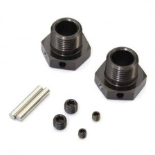 Kyosho Trascinatori ruote Ricambio per Inferno MP9 - MP10 Colore Gun Metal 2 pezzi (art. IFW625B)