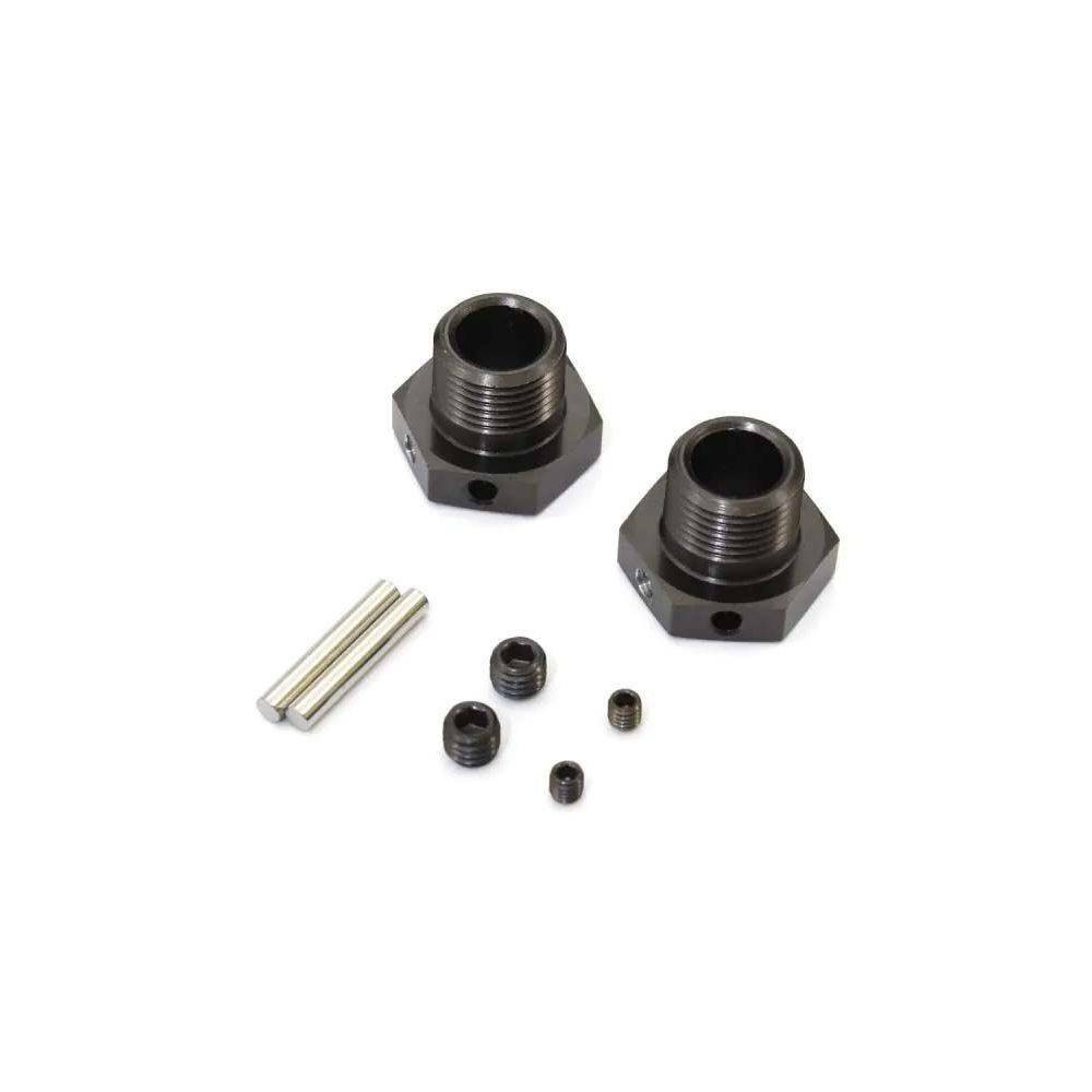 Kyosho Trascinatori ruote Ricambio per Inferno MP9 - MP10 Colore Gun Metal 2 pezzi (art. IFW625B)